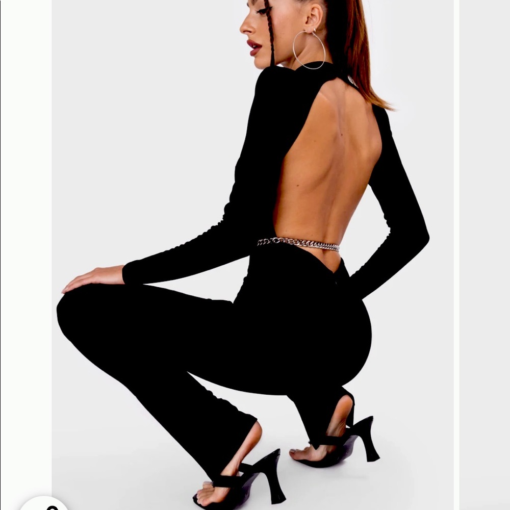 Open back jumpsuit!